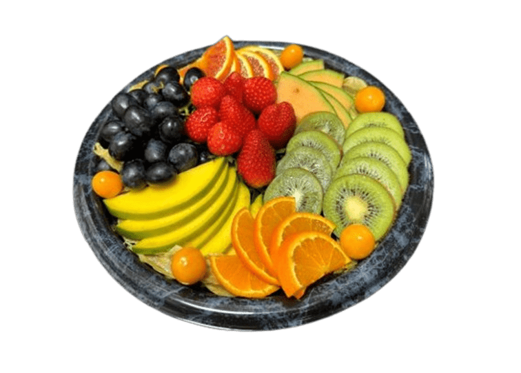 Frische Obstplatte der Saison