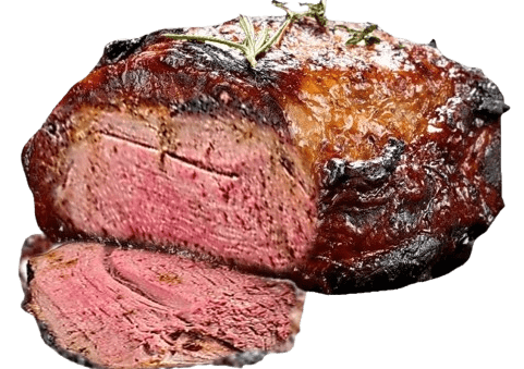 Ochsenbraten saftig durchwachsen vom Black Angus